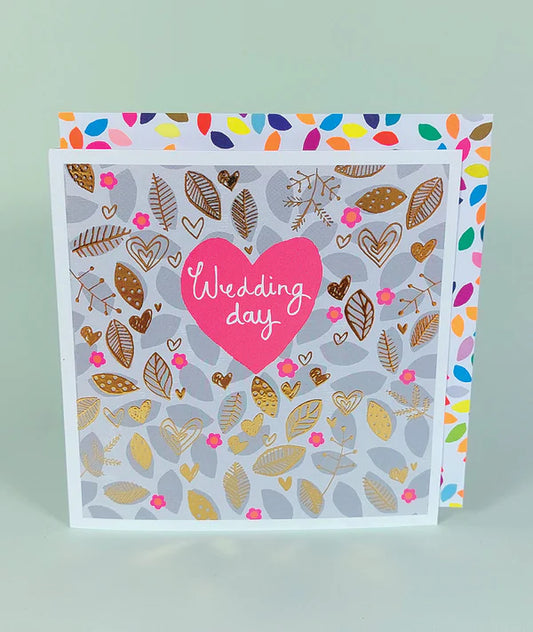 Paper Salad Wedding Day Card