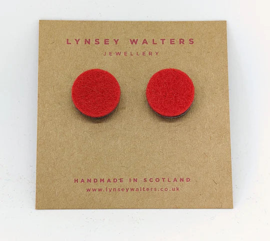 Lynsey Walters|Colourful Studs to Match - Red