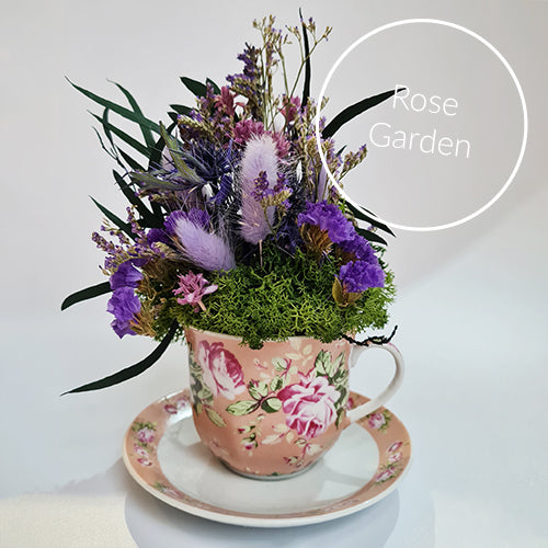 Limited Edition Teacup Floristry Craft Kit - Rose Garden Bouquet