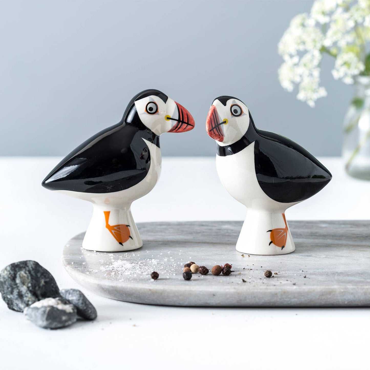 Hannah Turner Handmade Puffin Salt and Pepper Shakers