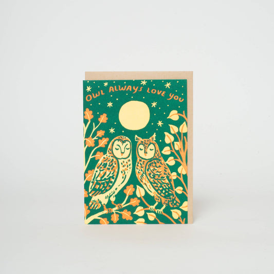 Egg Press Owl Love Card