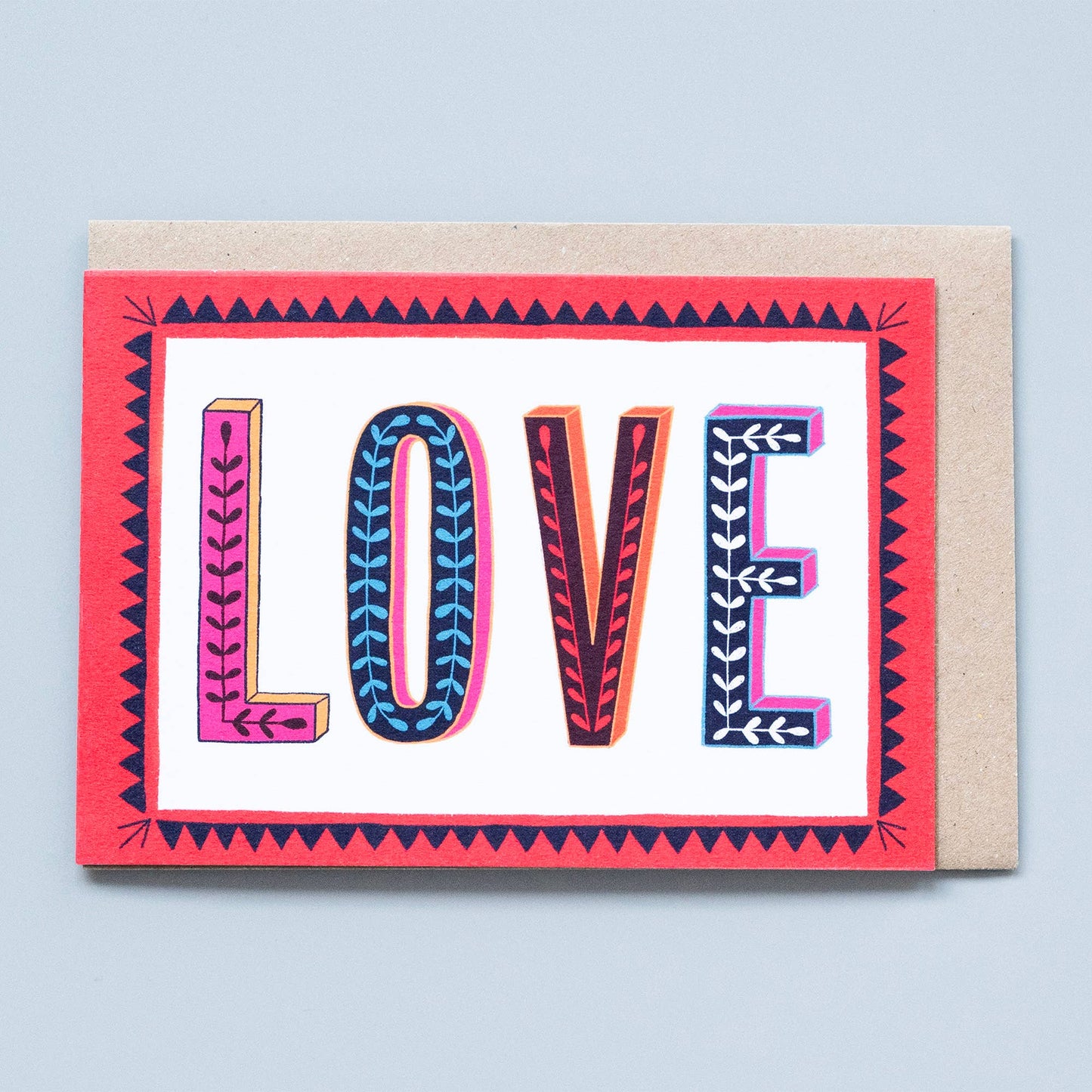 Maggiemagoo Designs LOVE type greeting card