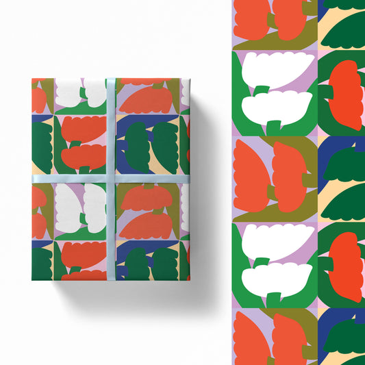 Lottie Hall | Tulip Tiles Gift Wrap