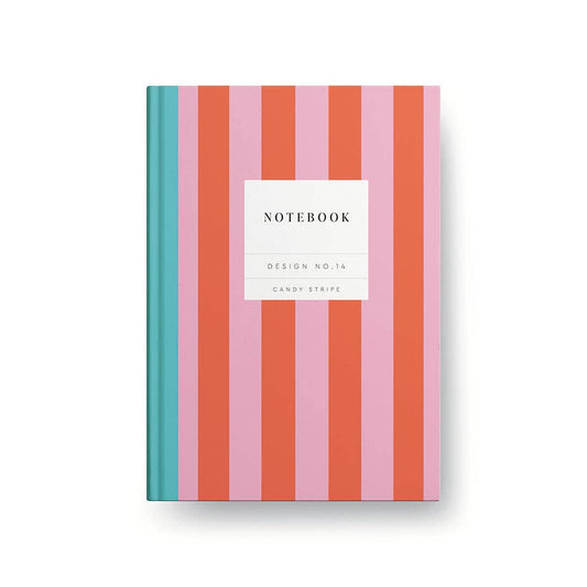 Ohh Deer Kaleido No.14 Candy Stripe Hardback Notebook (10586)