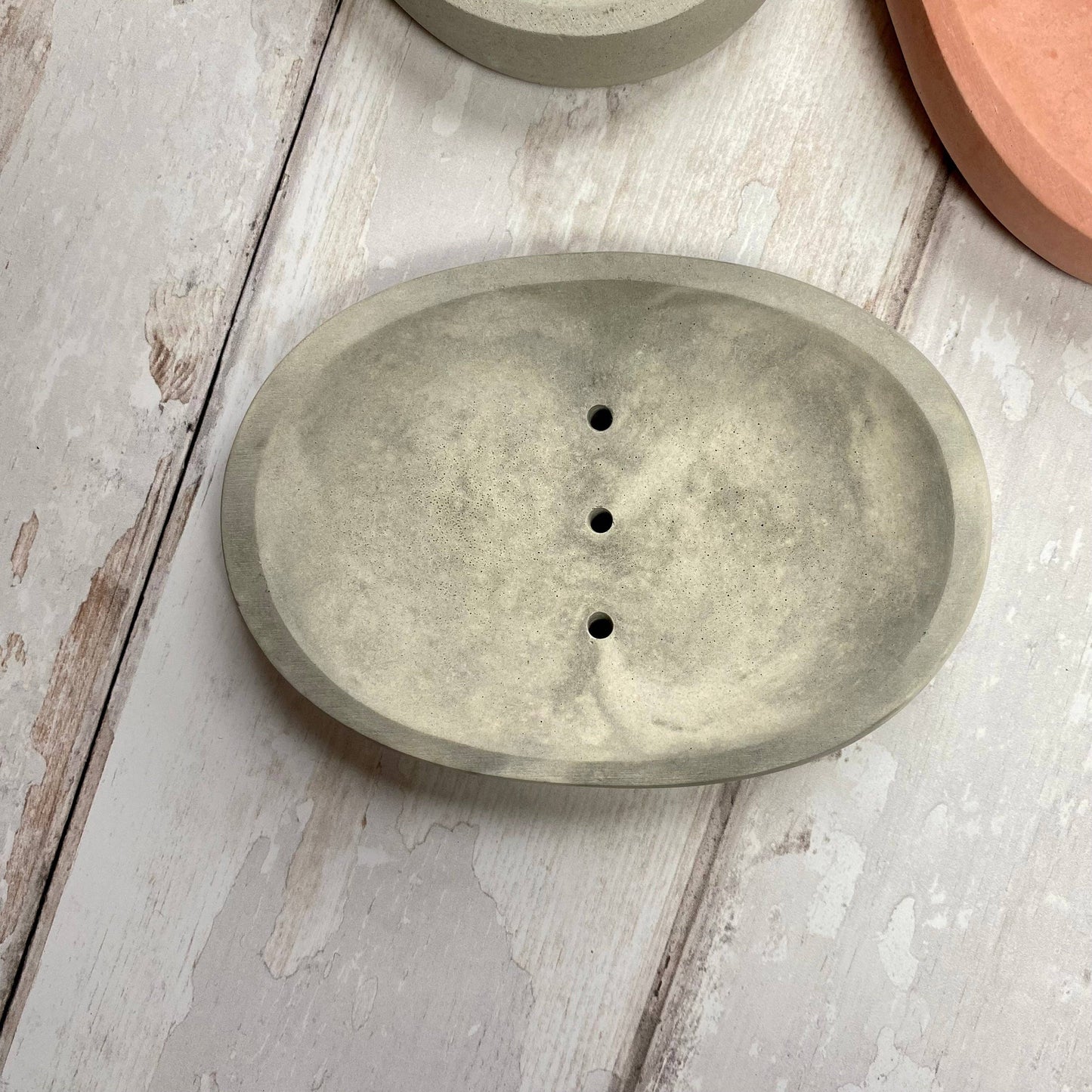 Concretely Co. Oval Concrete Soap Dish