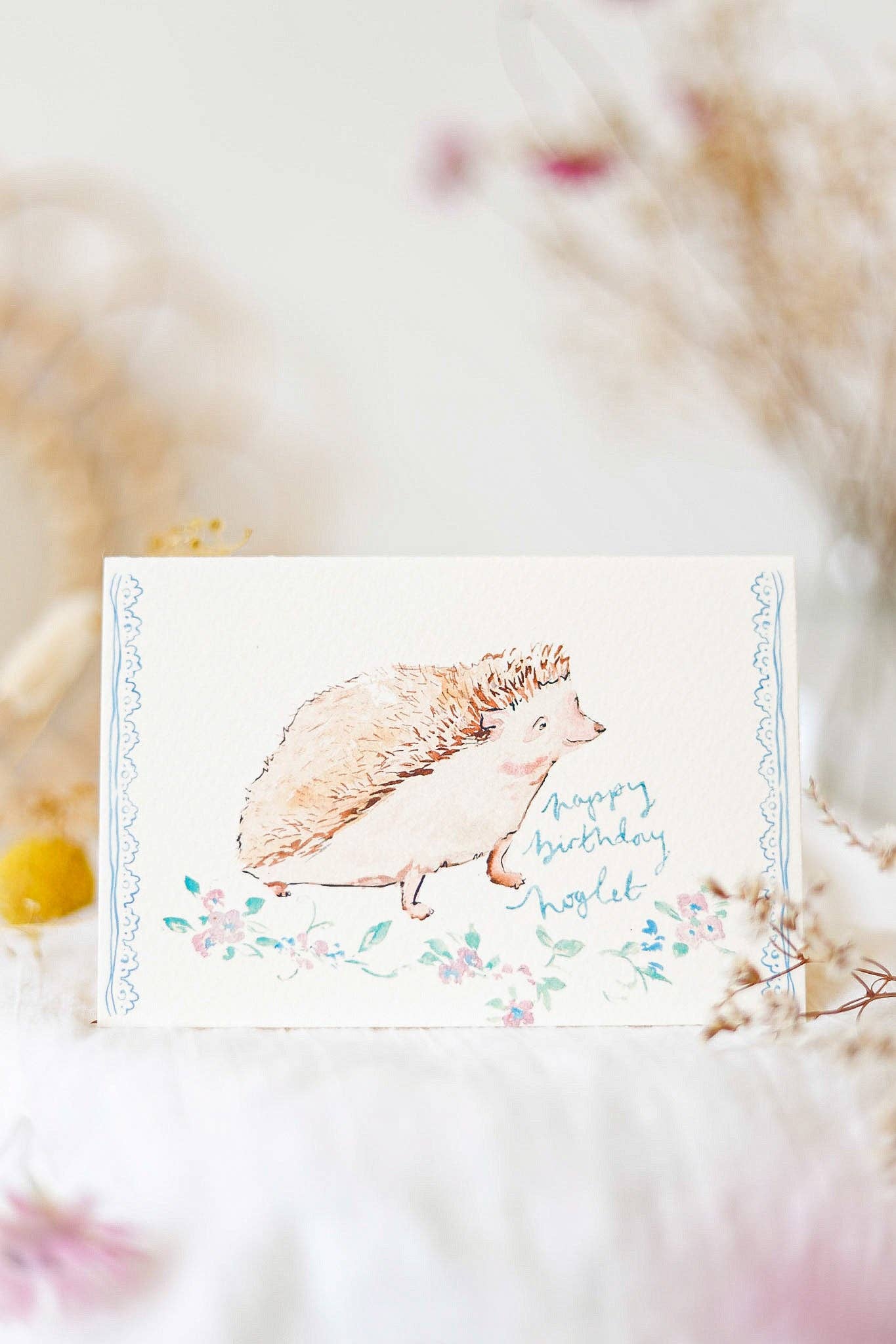 Happy birthday hoglet card