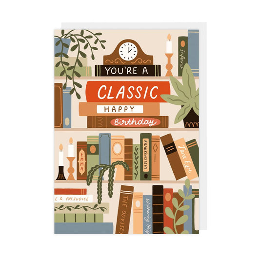 "You're a Classic" Literary Birthday Card