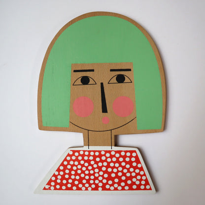 Dotty Bob Wall Plaque by Fiona Wilson