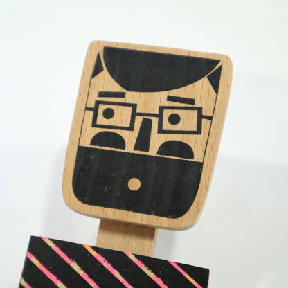 Beardy Mister Mini Wall Plaque by Fiona Wilson
