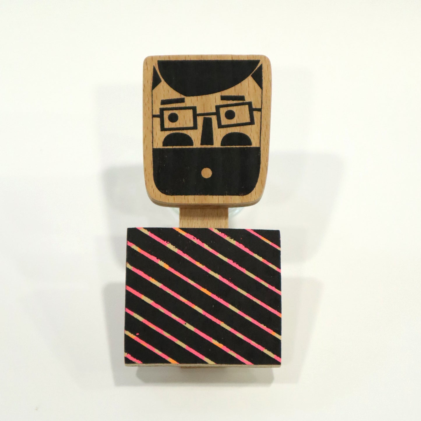 Beardy Mister Mini Wall Plaque by Fiona Wilson