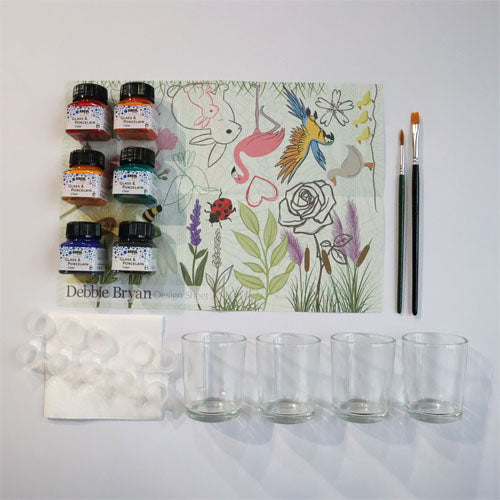 Glass Painting Craft Kit: Tealights