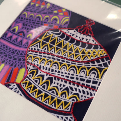 Embroidered Print by Krishna Madena