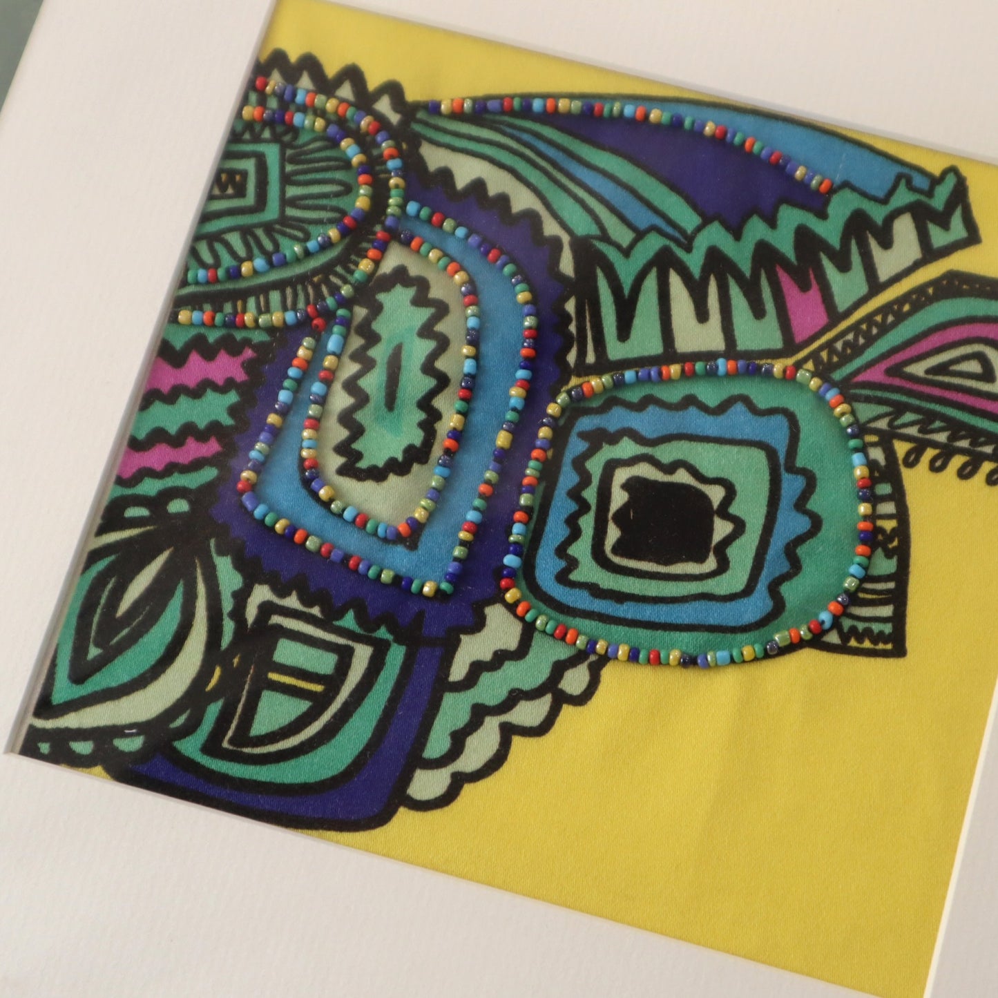 Beaded Print by Krishna Madena