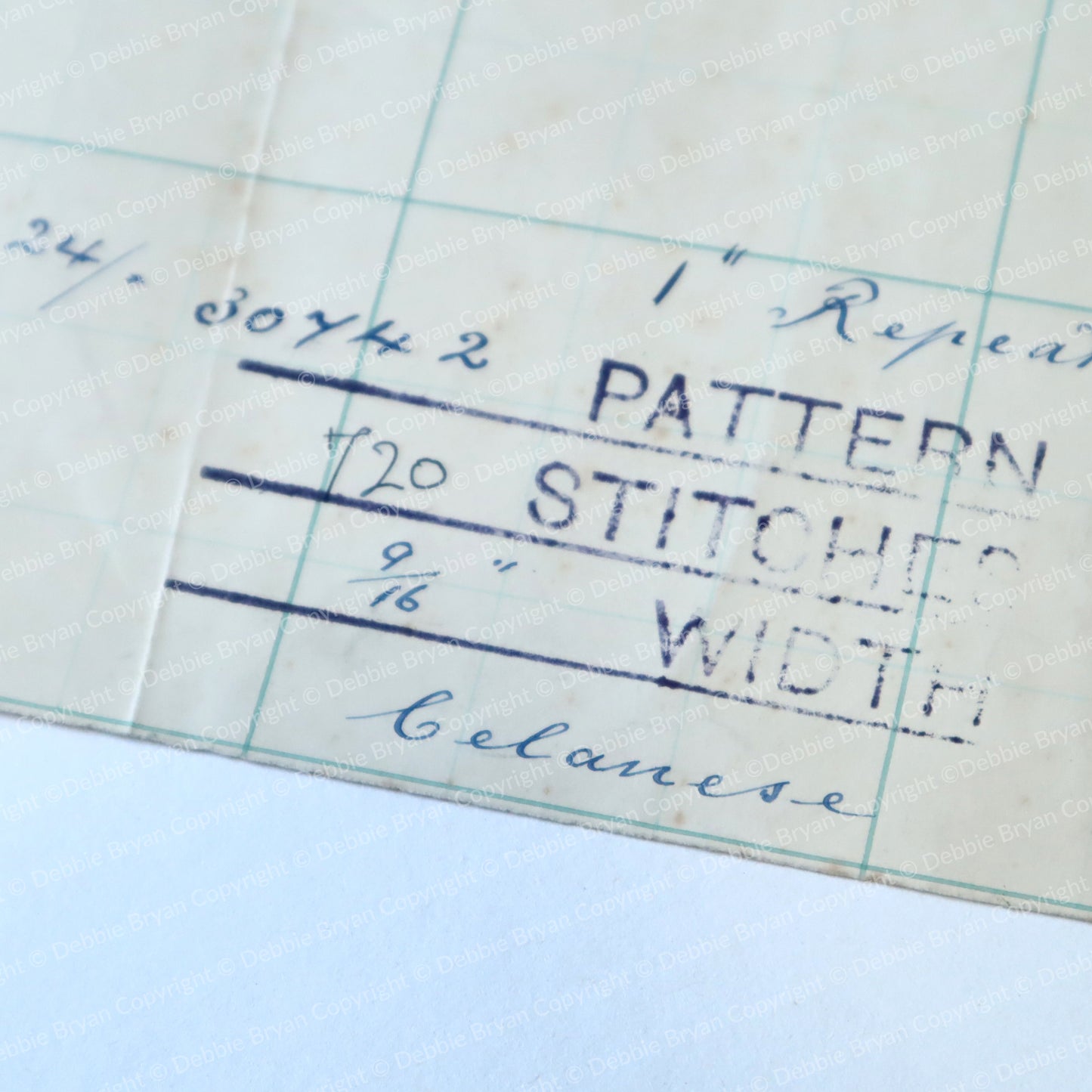 Text , some typed and some handwritten on old graph paper