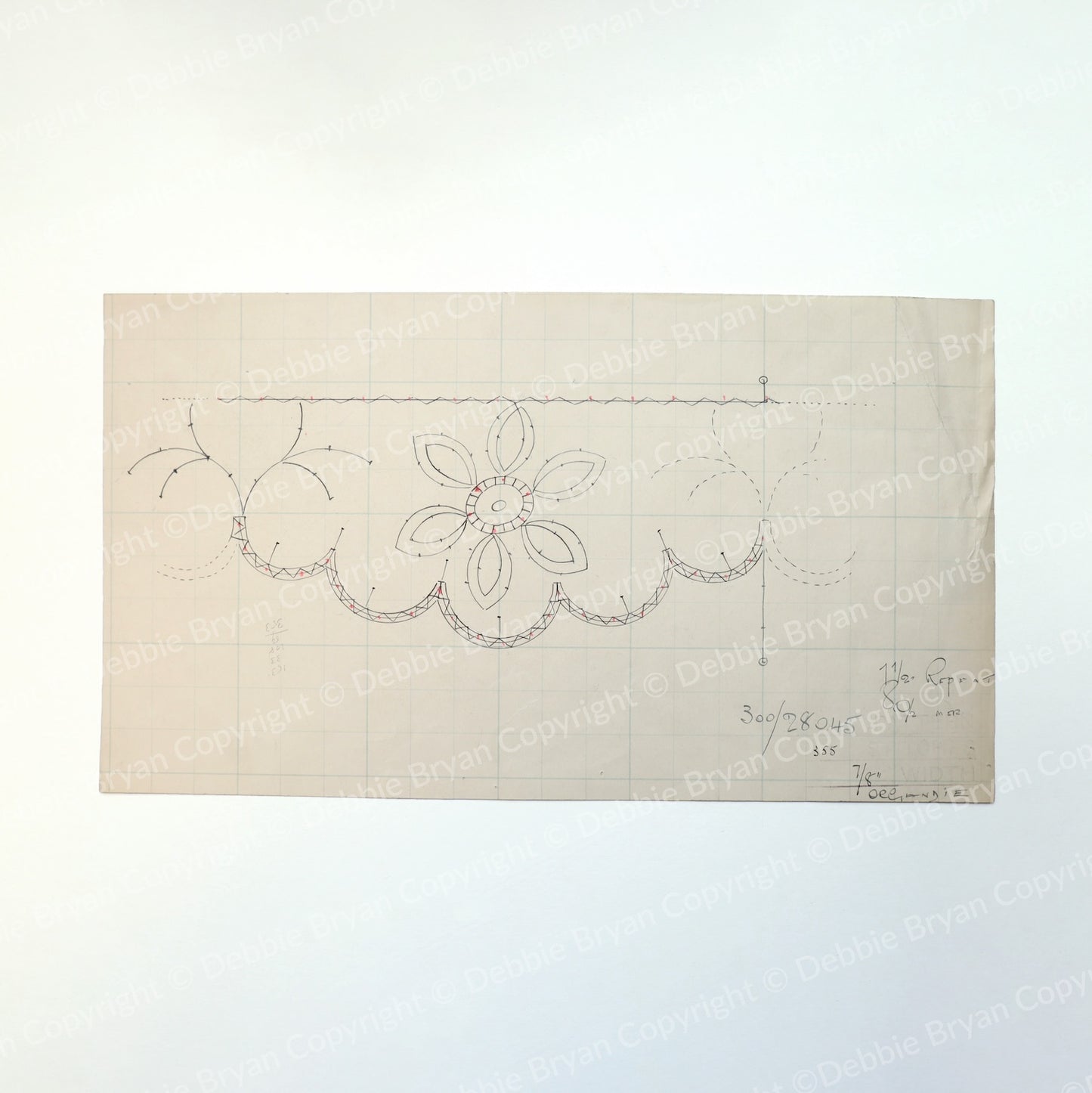 Nottingham Lace Draughtsman Drawing 300/28045