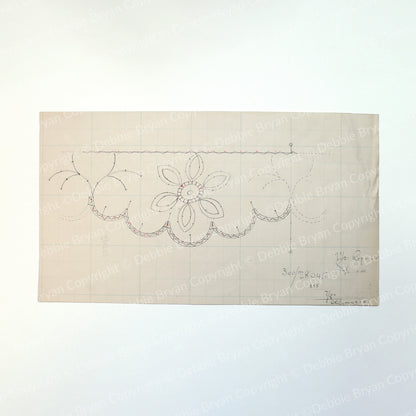 Nottingham Lace Draughtsman Drawing 300/28045