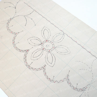 Nottingham Lace Draughtsman Drawing 300/28045