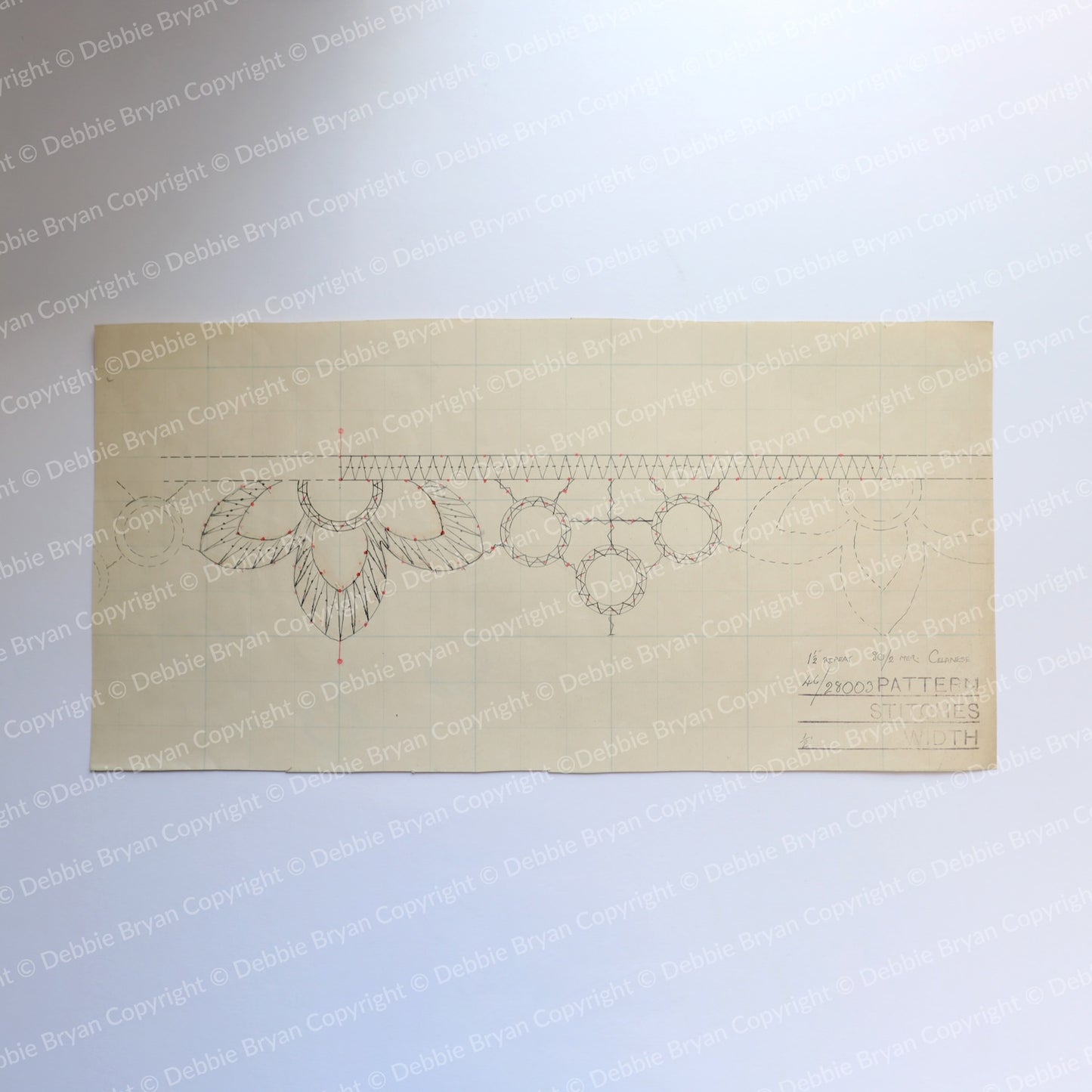 Nottingham Lace Draughtsman Drawing 46/28003