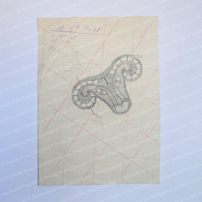 Nottingham Lace Draughtsman Drawing 9491