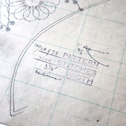 Vintage lace pattern on paper