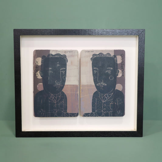 'Changes/Chances' Mixed Media Artwork by Peter Clayton