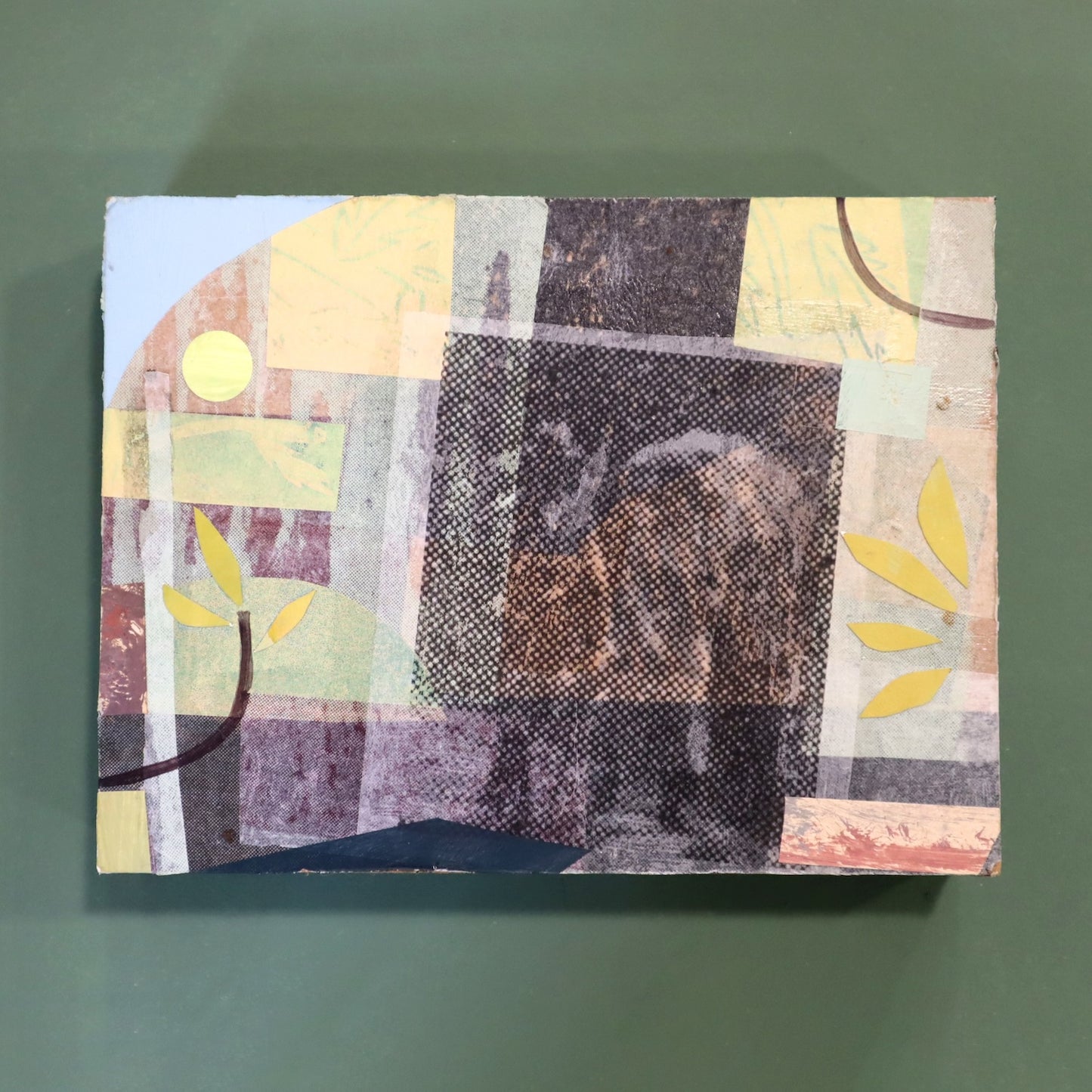 'Spring Hills' Mixed Media Artwork by Peter Clayton
