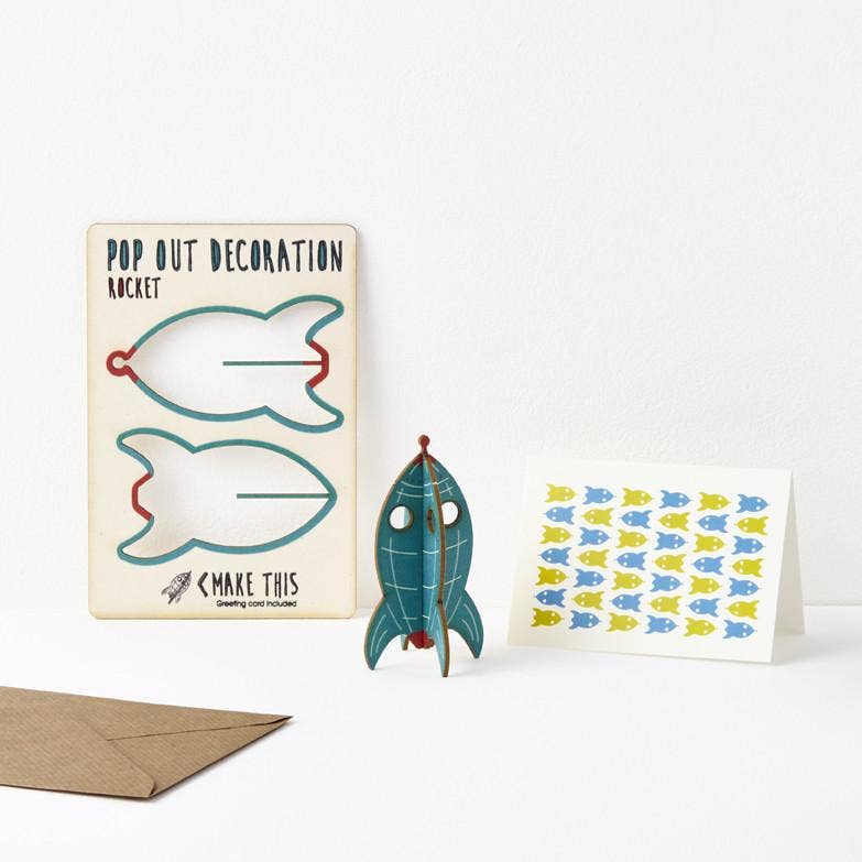 Pop-Out Card Company | Pop Out Rocket Greeting Card