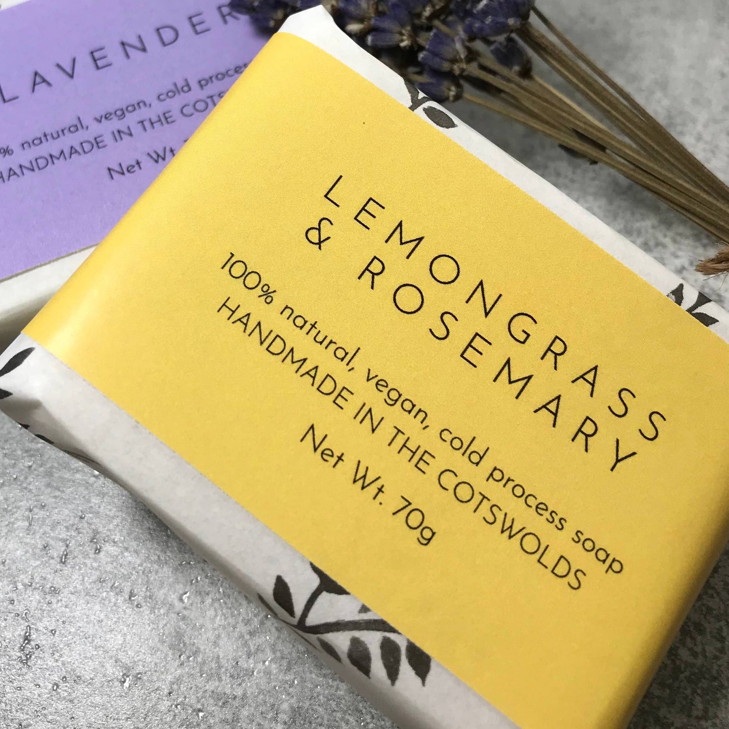 The Lane Natural Skincare Company Lemongrass and Rosemary Soap