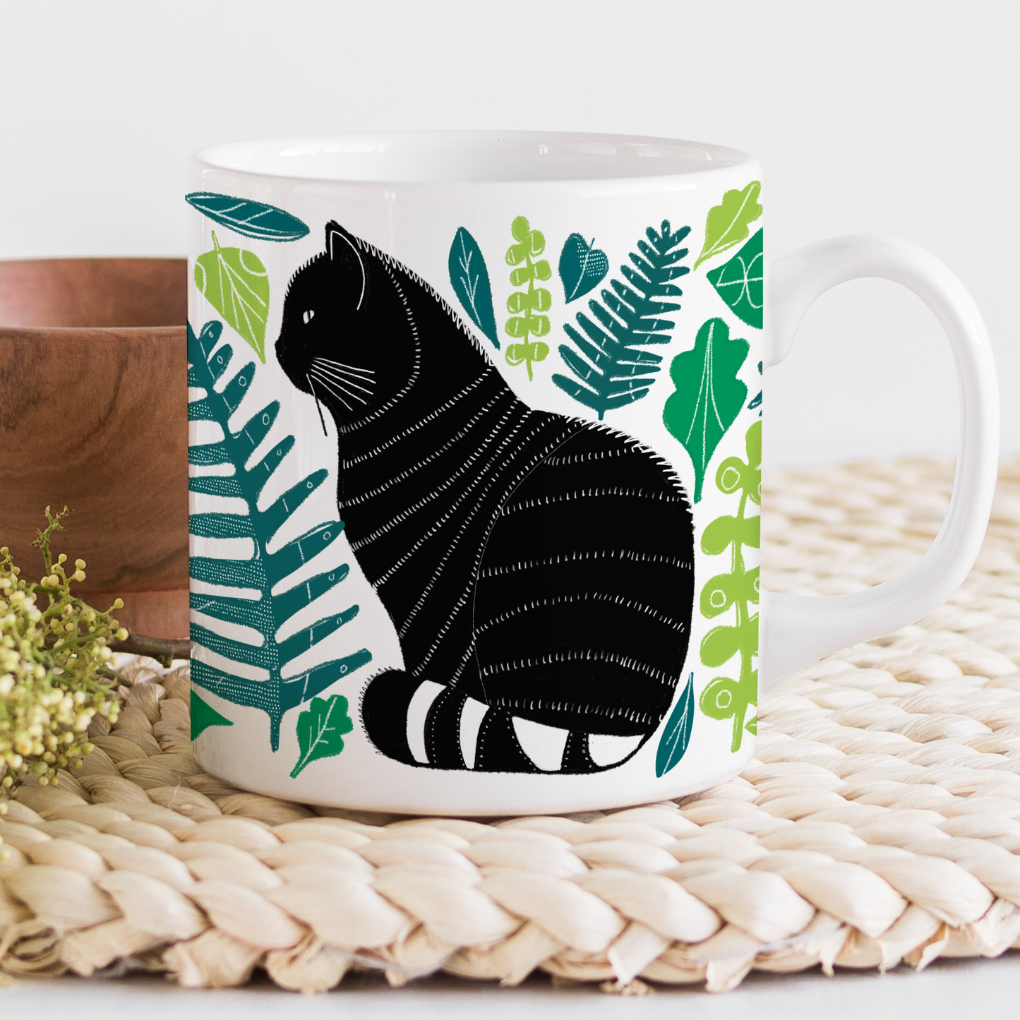 Jenni Douglas Design Scottish Wildcat Bone China Mug