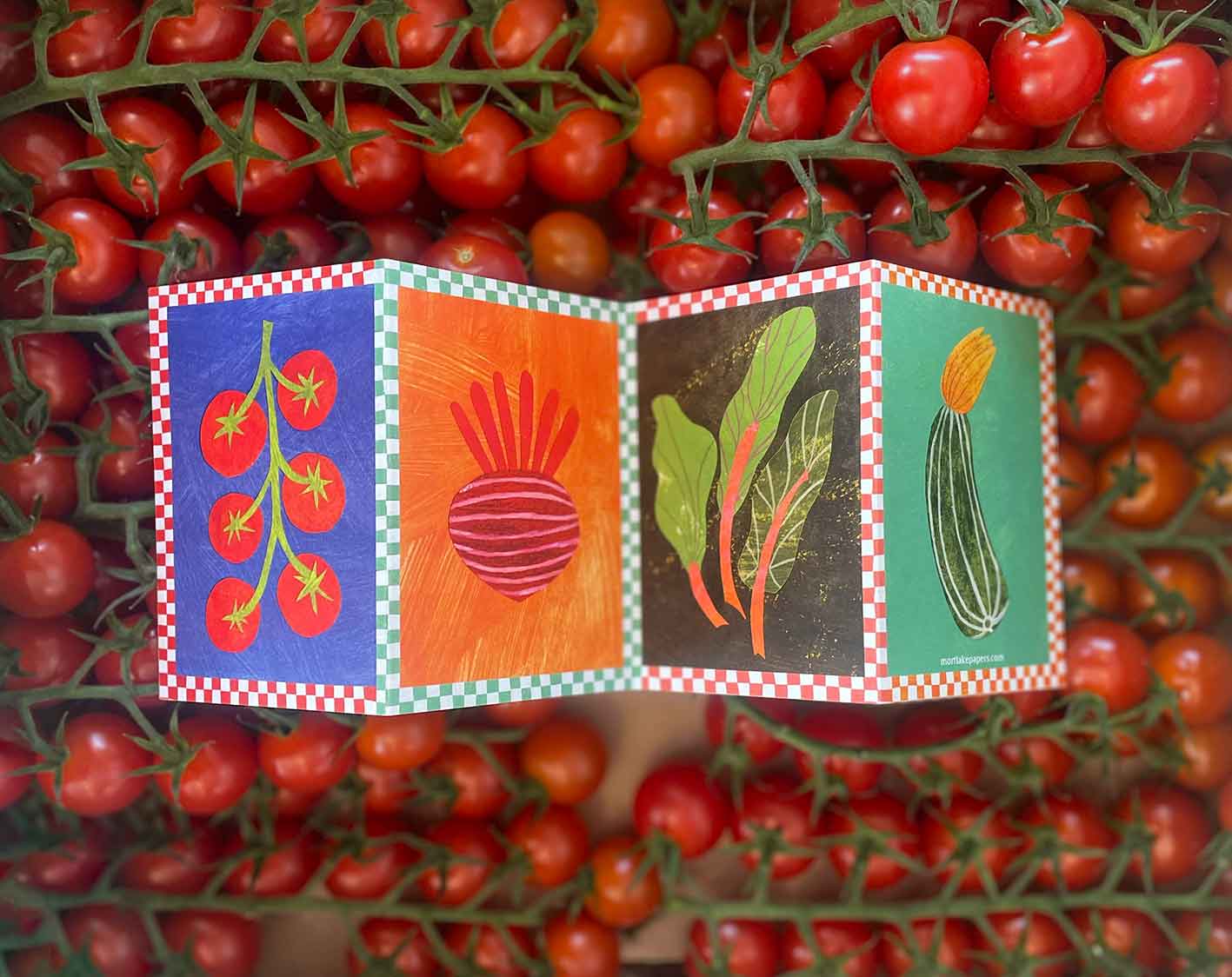 Veg Patch concertina card