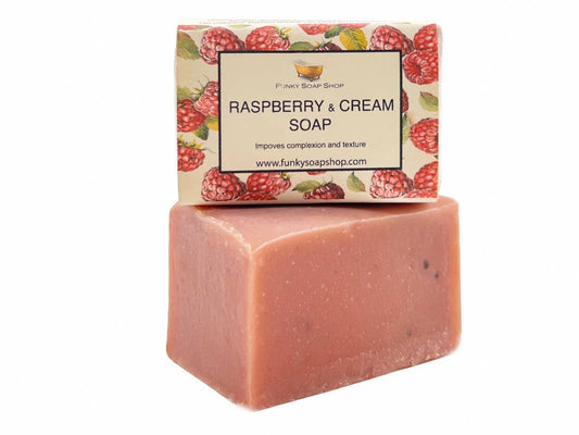 Funky Soap Shop Raspberry and Cream Complexion Soap