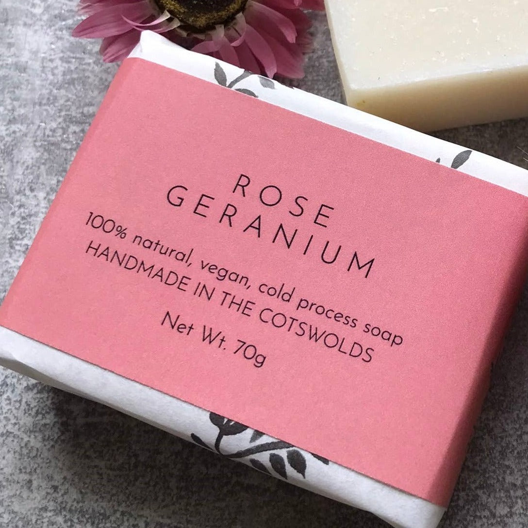 The Lane Natural Skincare Company Rose Geranium Soap