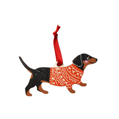 Sausage Dog Christmas Decoration