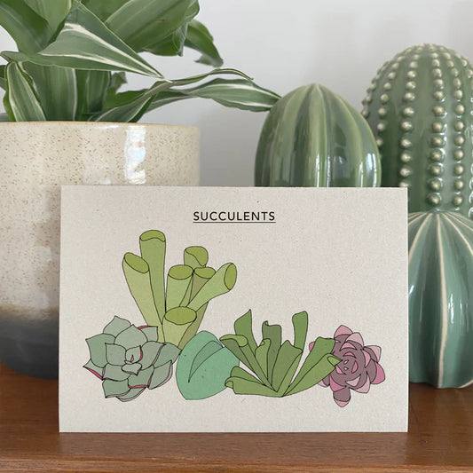 Kate Broughton| SUCCULENTS ILLUSTRATED CARD