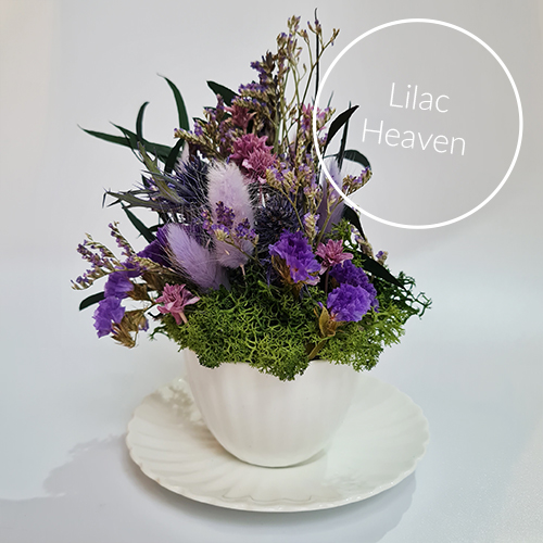 Teacup Floristry craft kit Lilac heaven