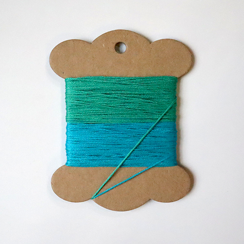 Embroidery Threads Jade green & turquoise